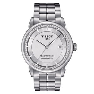 Tissot Luxury Powermatic 80 Silver Dial Silver Steel Strap Watch For Men - T086.408.11.031.00