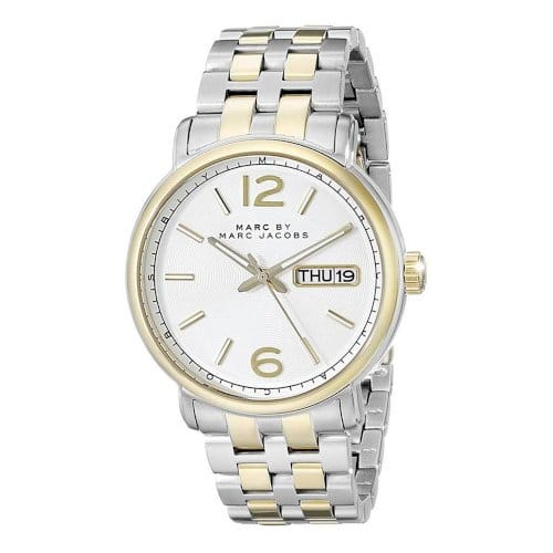 Marc Jacobs Fergus White Dial Two Tone Steel Strap Watch for Men - MBM5079