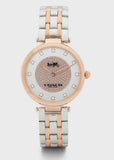 Coach Park Silver Dial Two Tone Steel Strap Watch for Women - 14503644