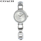 Coach Park Crystals Silver Dial Silver Steel Strap Watch for Women - 14503170