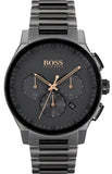 Hugo Boss 1513814 Peak Men's Watch – Black Dial & Black Steel Strap