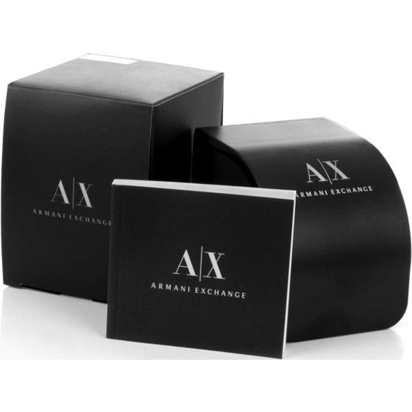 Armani Exchange Outerbanks AX1732 Men's Chronograph Watch – Black Dial with Brown Leather Strap