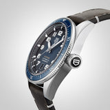 Tag Heuer Autavia Calibre 5 Automatic Blue Dial Brown Leather Strap Watch for Men - WBE5116.FC8266