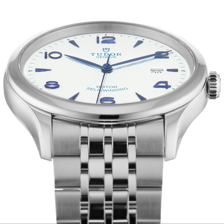 Tudor 1926 Automatic White Dial Silver Steel Strap Watch for Men - M91650-0005