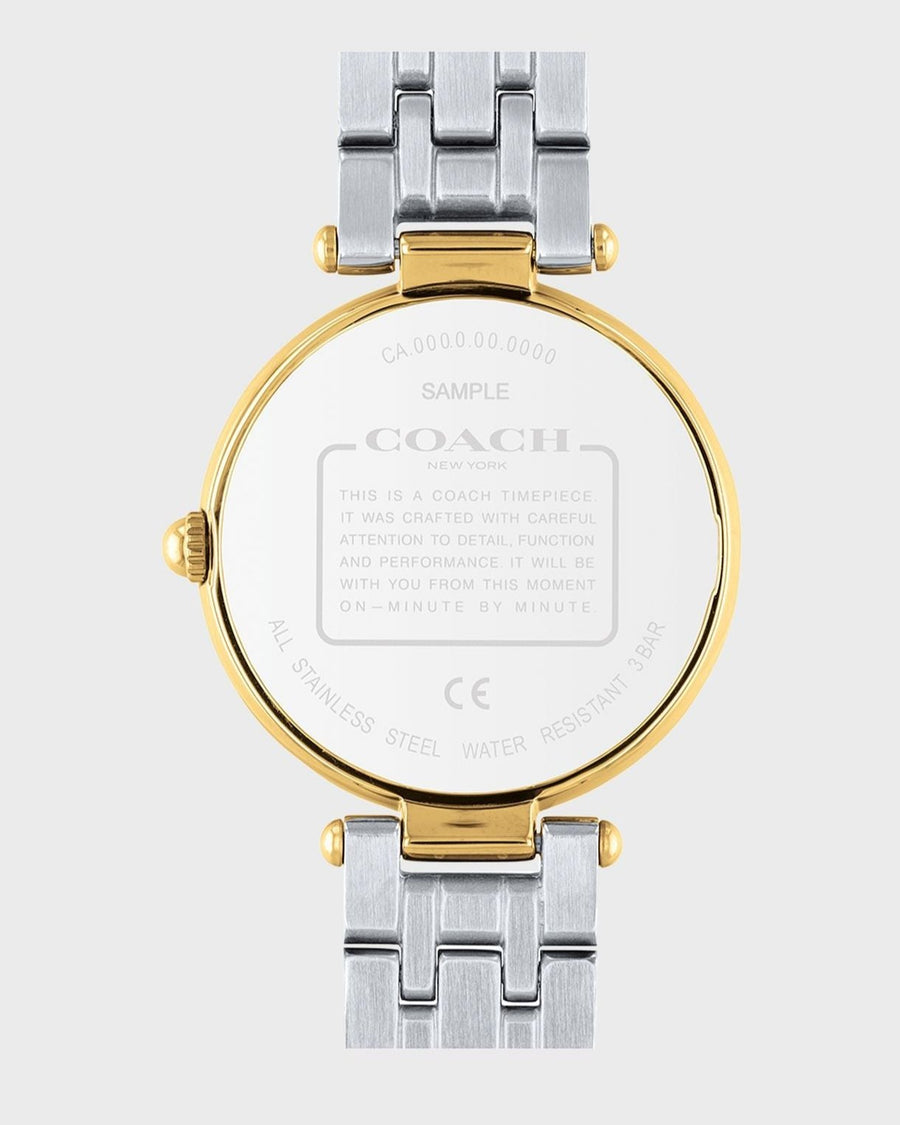 Coach Park Silver Dial Two Tone Steel Strap Watch for Women - 14503645