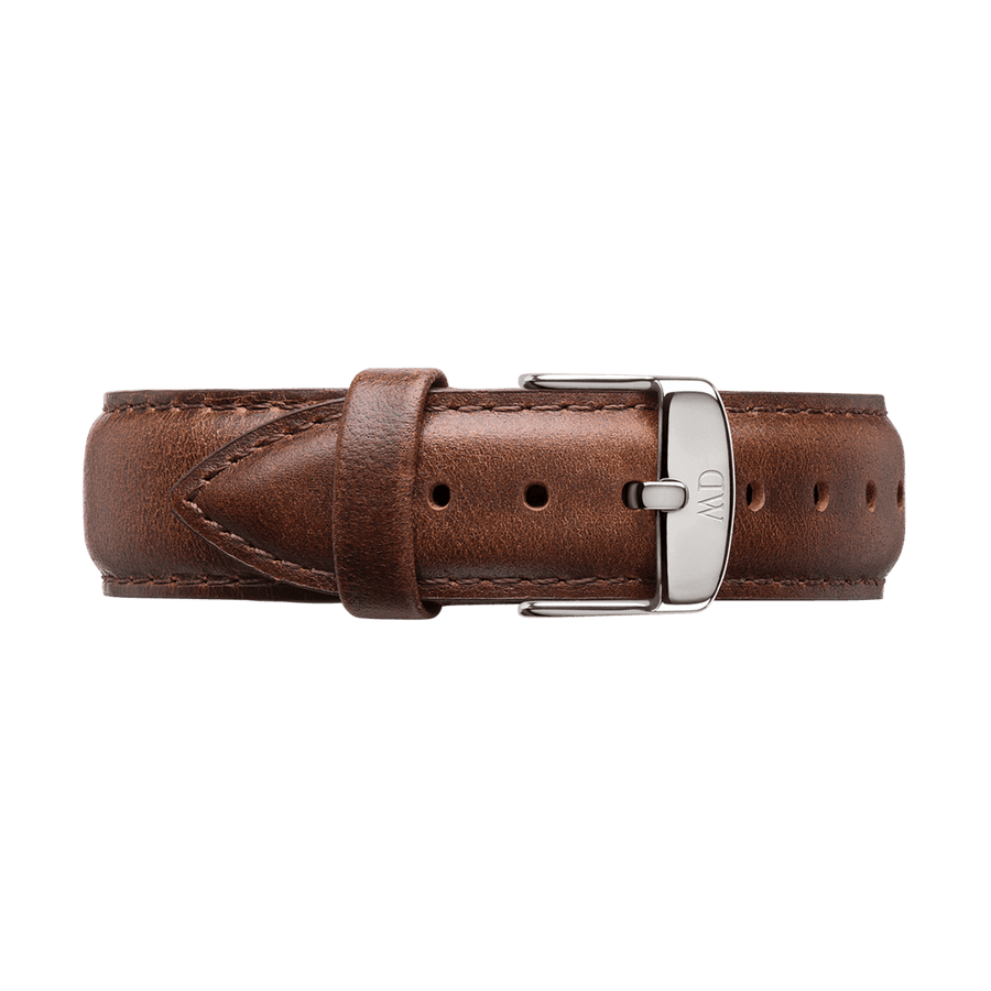 Daniel Wellington Classic Bristol Black Dial Brown Leather Strap Watch For Men - DW00100131