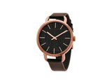 Calvin Klein Even Grey Dial Brown Leather Strap Watch for Women - K7B236G3