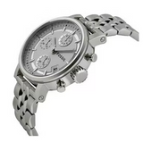 Fossil Boyfriend Chronograph Silver Dial Silver Steel Strap Watch for Women - ES2198