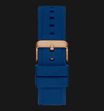 Guess Matrix Multifunction Blue Dial Blue Rubber Strap Watch for Men - GW0423G4