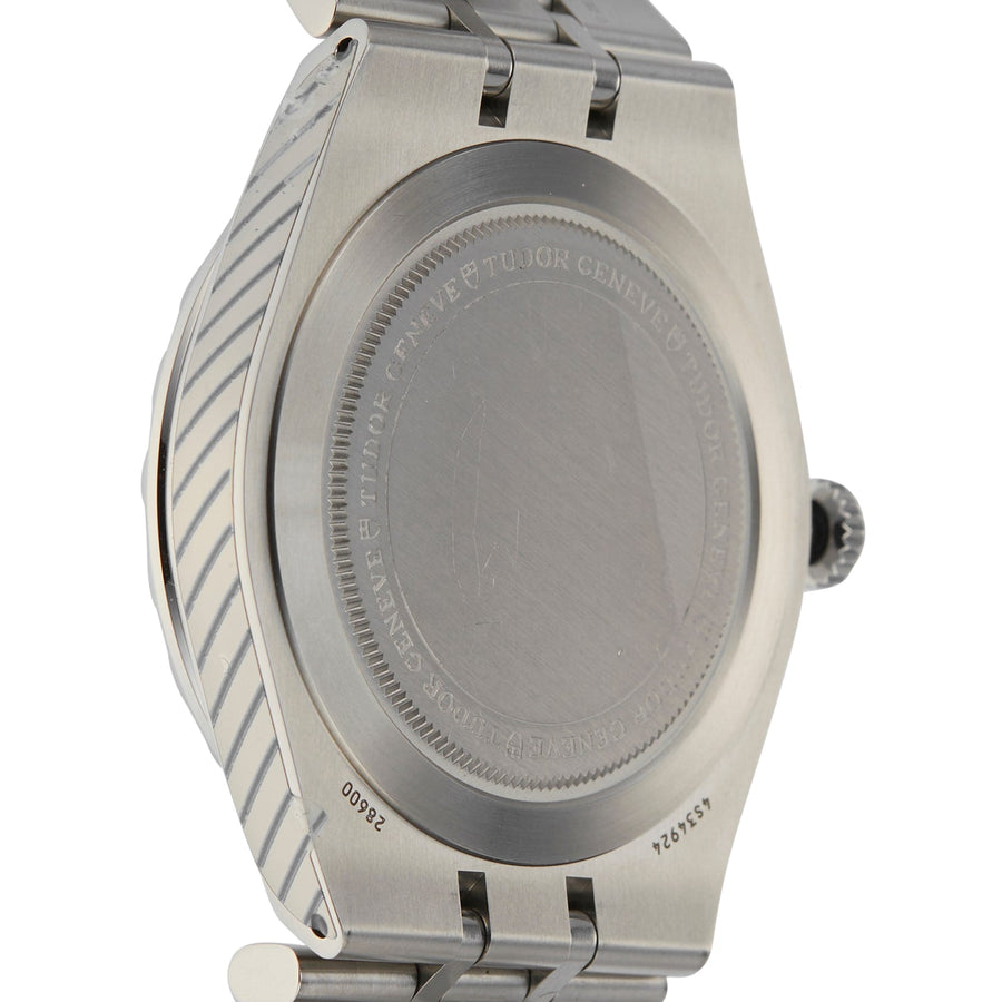 Tudor Royal Automatic Diamonds Blue Dial Silver Steel Strap Watch for Men - M28600-0006