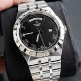 Tudor M28600-0003 Royal Automatic Men's Watch – Black Dial & Silver Steel Strap
