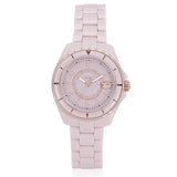 Coach Preston Pink Dial Pink Steel Strap Watch for Women - 14503463
