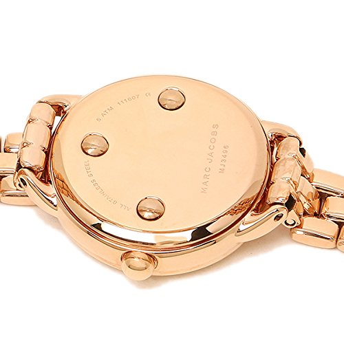 Marc Jacobs Betty White Dial Rose Gold Steel Strap Watch for Women - MJ3496