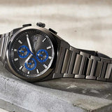 Fossil FS5830 Everett Men's Chronograph Watch – Grey Dial & Grey Steel Strap