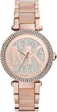 Michael Kors MK6176 Parker Quartz Women's Watch – Pink Dial & Pink Steel Bracelet