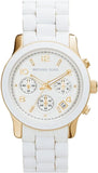 Michael Kors MK5145 Runway Quartz Women's Watch – White Dial & White Steel Bracelet