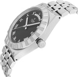 Tudor Royal Automatic Black Dial Silver Steel Strap Watch for Men - M28600-0003