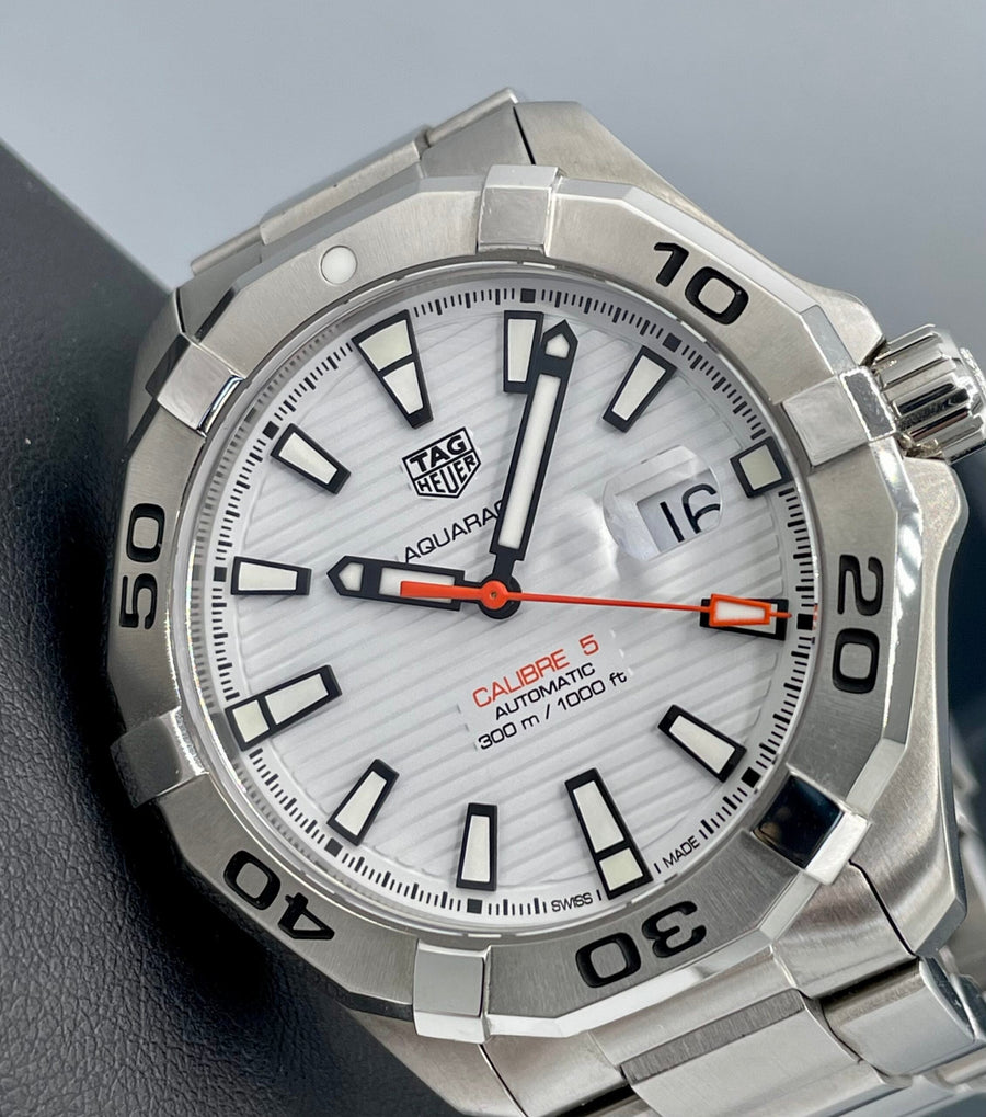 Tag Heuer Aquaracer White Dial Watch for Men - WAY2013.BA0927