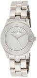 Marc Jacobs Blade Chronograph Silver Dial Silver Steel Strap Watch for Women - MBM3125