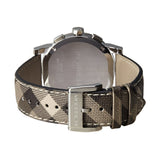 Burberry The City Smoked Brown Dial Brown Leather Strap Watch for Men - BU9361