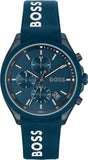 Hugo Boss 1514061 Velocity Chronograph Men's Watch – Blue Dial & Blue Rubber Strap