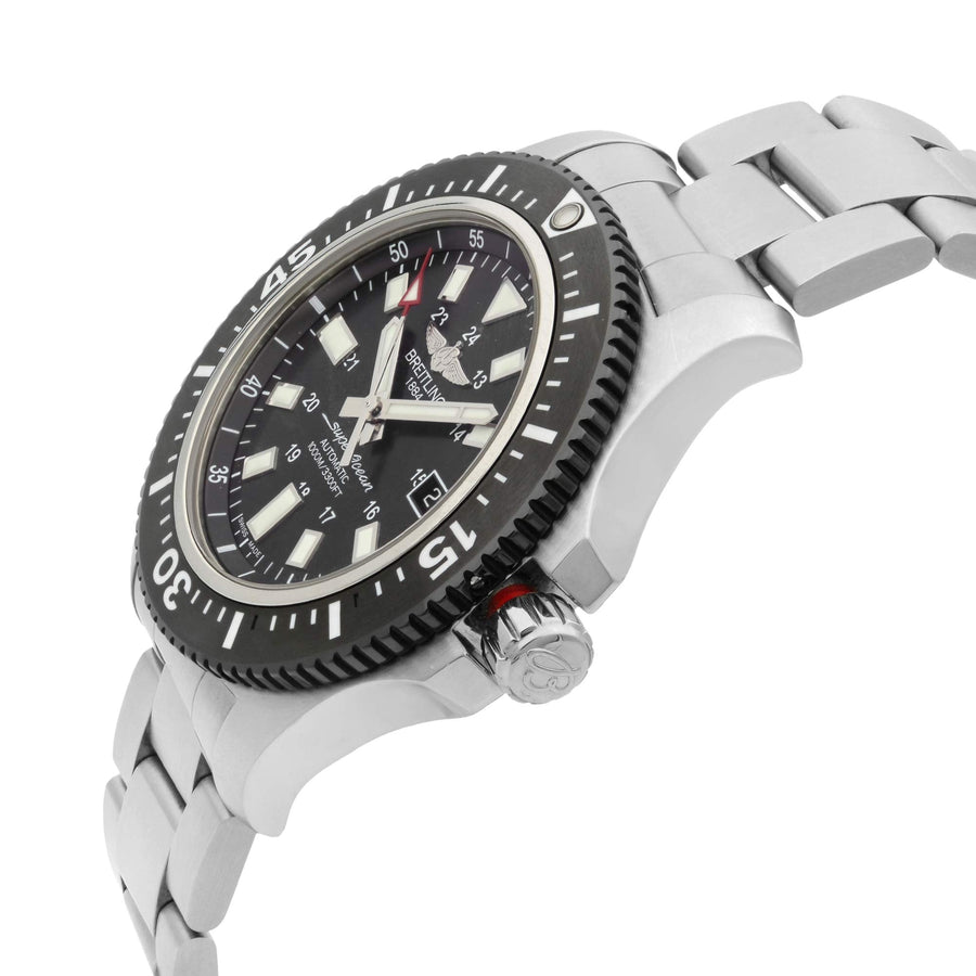 Breitling Superocean II Special 44mm Black Dial Silver Steel Strap Watch for Men - Y1739310/BF45/162A