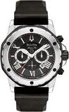 Bulova Marine Star Chronograph 98B127 Men's Watch – Black Dial with Black Rubber Strap