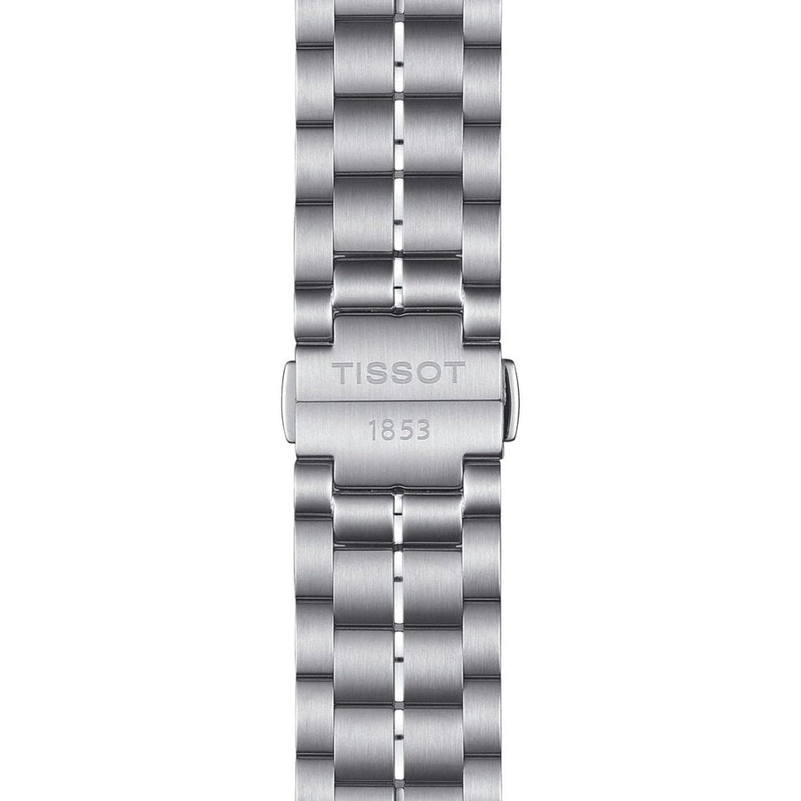 Tissot Luxury Powermatic 80 Blue Dial Silver Steel Strap Watch For Men - T086.407.11.047.00