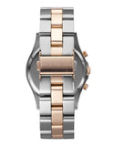 Marc Jacobs Henry Chronograph Silver Dial Two Tone Steel Strap Watch for Women - MBM3106