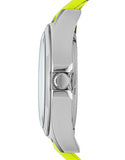 Marc Jacobs Henry Skeleton Neon Yellow Dial Yellow Leather Strap Watch for Women - MBM1242