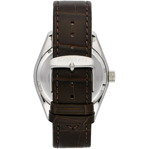 Maserati Epoca Chronograph Blue Dial Brown Leather Strap Watch For Men - R8871618014
