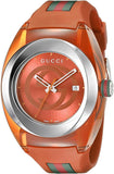 Gucci YA137108 Sync XXL Quartz Unisex Watch – Orange Dial & Orange Rubber Strap