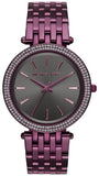 Michael Kors MK3554 Darci Women's Watch – Black Dial & Purple Steel Bracelet