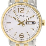 Marc Jacobs Fergus White Dial Two Tone Steel Strap Watch for Men - MBM5079