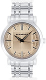 Burberry Heritage Collection Men's Watch BU1352 with Rose Gold Dial & Silver Steel Strap