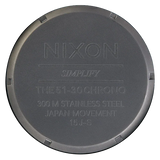 Nixon 51-30 Chronograph Grey Dial Grey Steel Strap Watch for Men - A083-1062