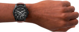 Armani Exchange Outerbanks AX1732 Men's Chronograph Watch – Black Dial with Brown Leather Strap