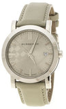 Burberry Heritage Unisex Watch BU1754 with Grey Dial & Beige Leather Strap