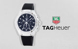Tag Heuer Aquaracer Quartz Chronograph Black Dial Black Rubber Strap Watch for Men - CAY1110.FT6041
