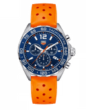 Tag Heuer Formula 1 CAZ1014.FT8028 Men's Quartz Chronograph – Blue Dial with Orange Rubber Strap