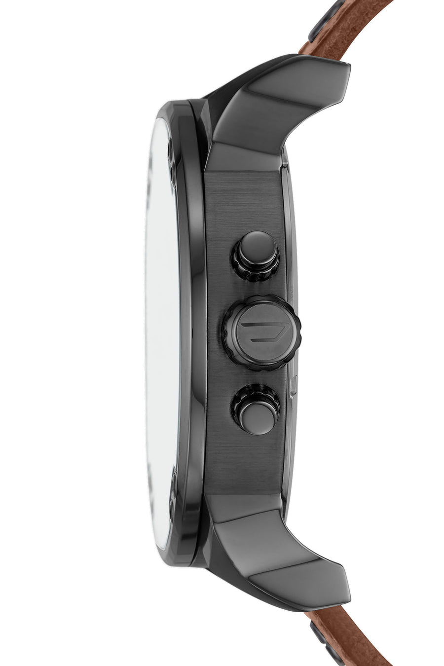 Diesel Mr Daddy Chronograph Grey Dial Brown Leather Strap Watch For Men - DZ7413