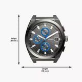 Fossil Everett Chronograph Grey Dial Grey Steel Strap Watch for Men - FS5830