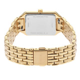 Fossil Raquel Three Hand Date White Dial Gold Steel Strap Watch For Women - ES5220