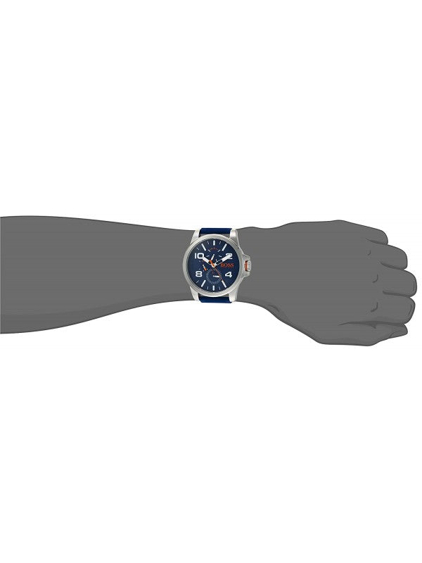 Hugo Boss Detroit Sport Quartz Black Dial Black Rubber Strap Watch for Men - 1550006