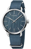 Calvin Klein K7B211WL Even Quartz Men's Watch – Blue Dial & Blue NATO Strap