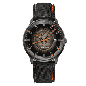 Mido Commander Automatic Gradient Black Dial Black Nylon Strap Watch For Men - M021.407.37.411.00