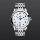 Tudor 1926 Automatic White Dial Silver Steel Strap Watch for Men - M91650-0005