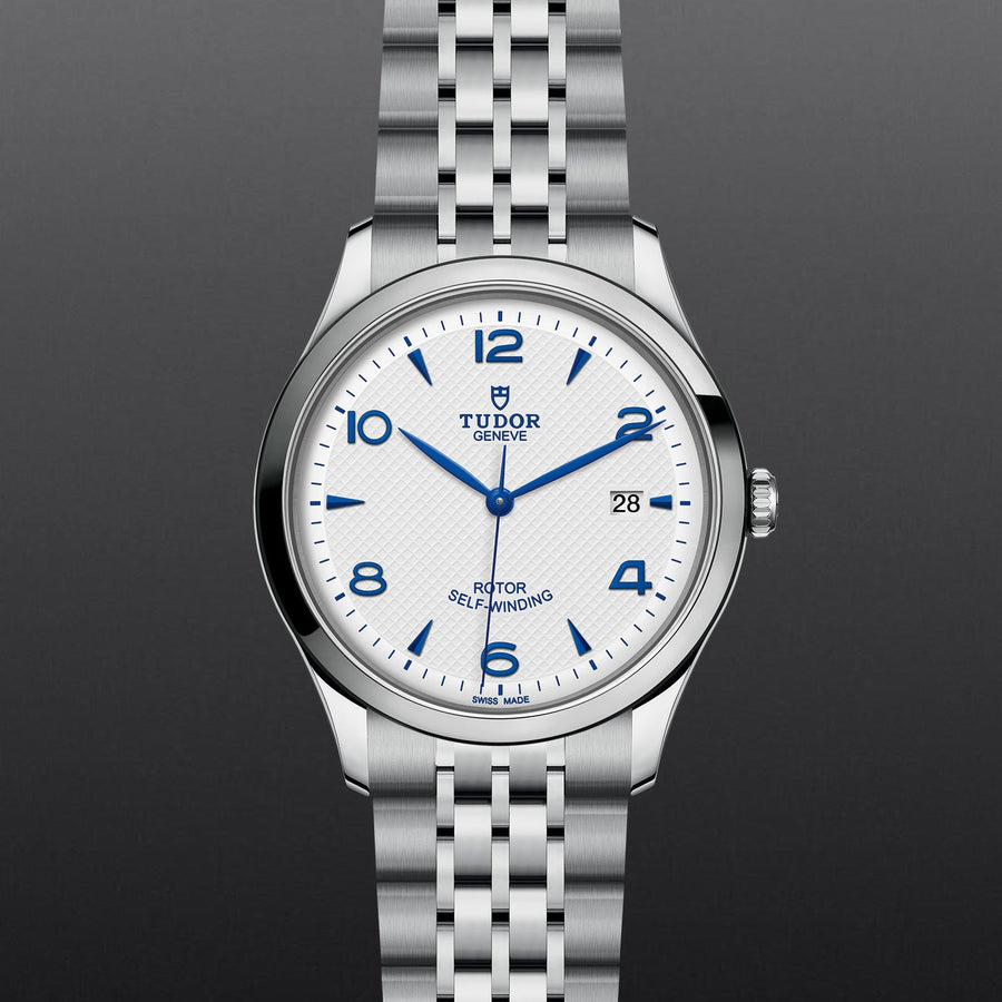 Tudor 1926 Automatic White Dial Silver Steel Strap Watch for Men - M91650-0005
