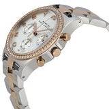 Marc Jacobs Henry Chronograph Silver Dial Two Tone Steel Strap Watch for Women - MBM3106