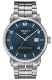 Tissot Luxury Powermatic 80 Blue Dial Silver Steel Strap Watch For Men - T086.407.11.047.00